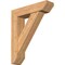 Ekena Millwork Traditional Slat Smooth Bracket w/ Offset Brace, Western Red Cedar, 7 1/2"W x 30"D x 36"H BKT0806X30X36TRA06SWR - alternate 1